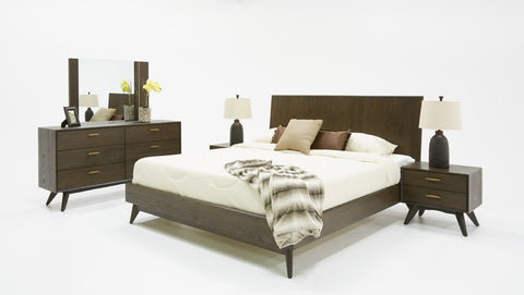 Modrest Novak Modern Dark Oak Bed Model VGLBNANT-BED