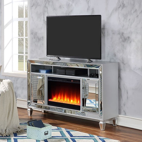 SEGINUS TV STAND W/ FIRE PLACE