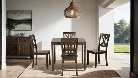 Dekalb 5 Pc. Dining Set Model Nx3220Wn-5Pk By Furniture Of America 