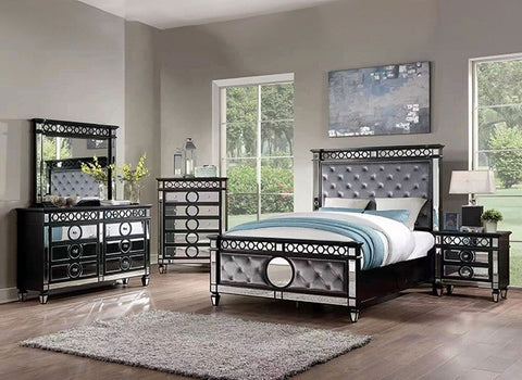 Theola Bed Model Nx7134Gy-Queen Bed By Furniture Of America 