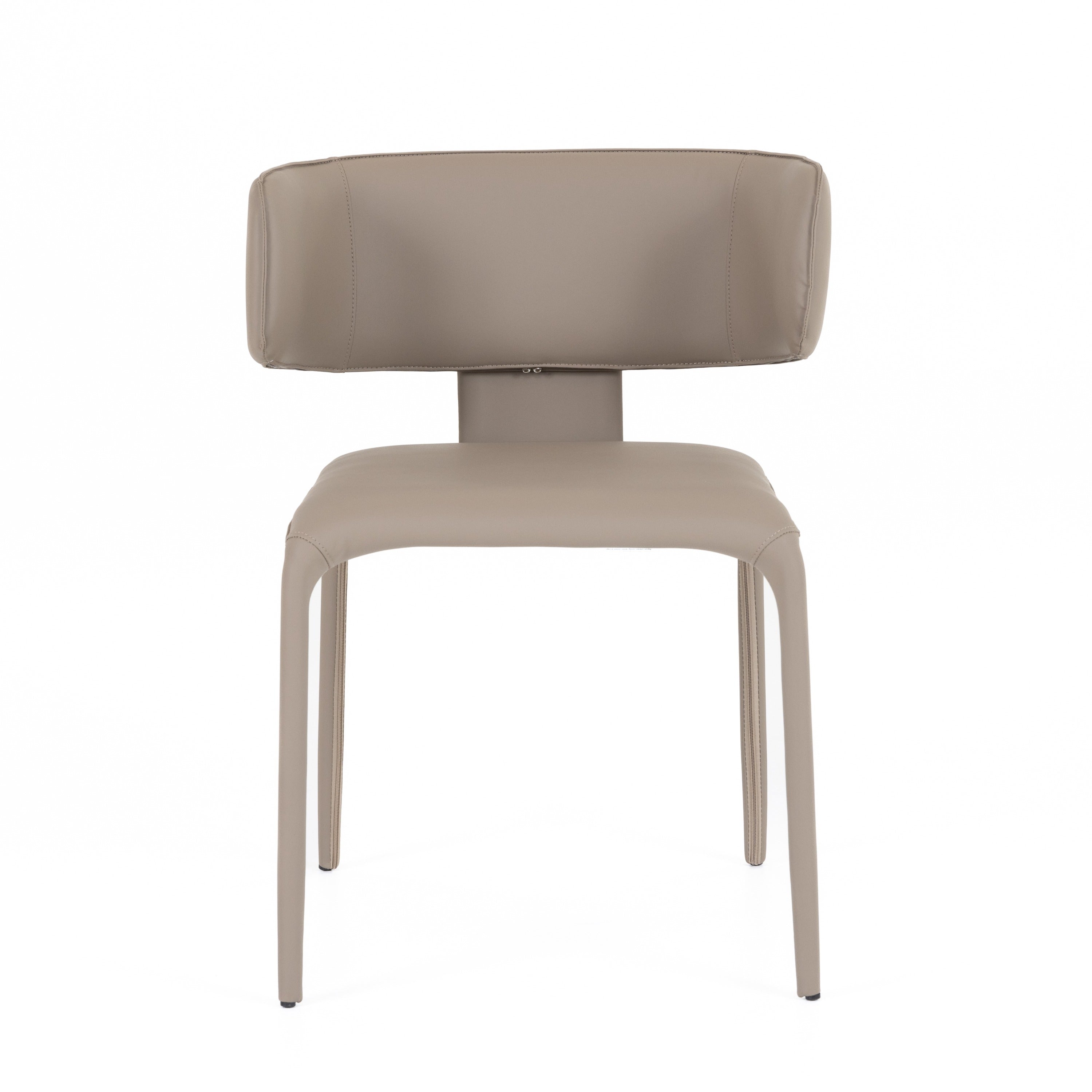 Modrest Odessa Modern Grey Vegan Leather Dining Chair Model VGHM-112-PVC-GRY