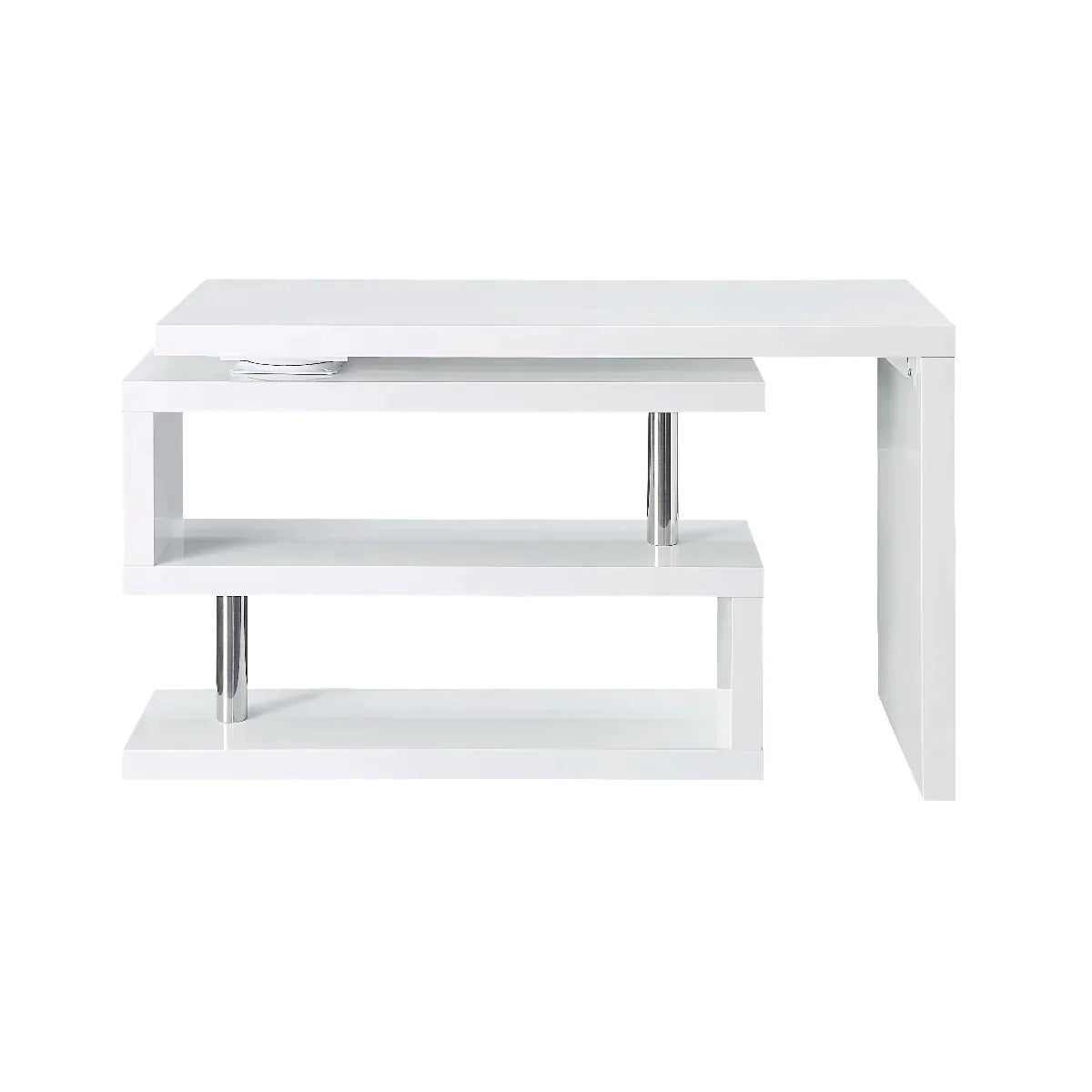 Buck II White Finish Writing Desk Model OF00018 By ACME Furniture