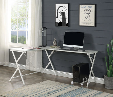 Dazenus  White Finish Desk Model OF00050 By ACME Furniture