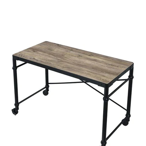 Oklarth Rustic Oak & Black Finish Writing Desk Model OF00103 By ACME Furniture