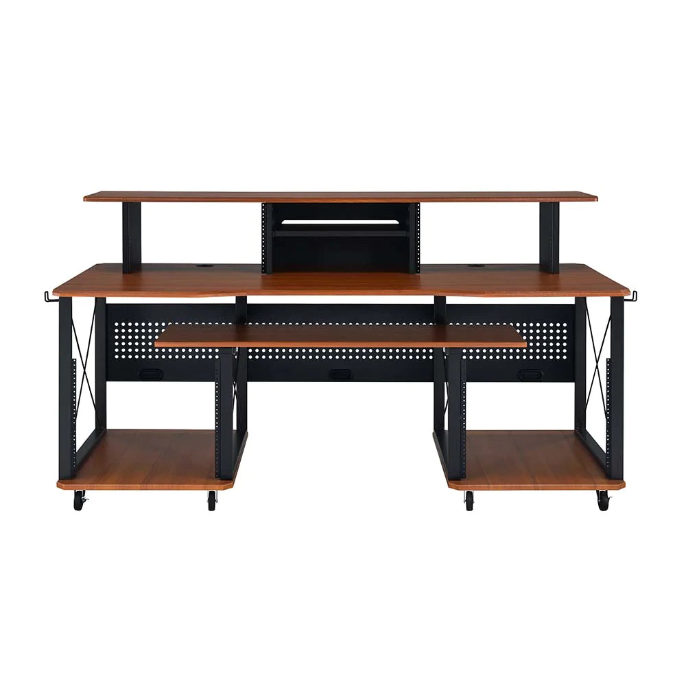 Megara Cherry & Black Finish Music Desk Model OF00988 By ACME Furniture