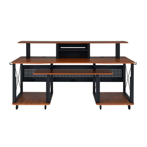 Megara Cherry & Black Finish Music Desk Model OF00988 By ACME Furniture
