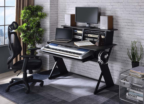 Annette Black Finish Music Desk Model OF00991 By ACME Furniture