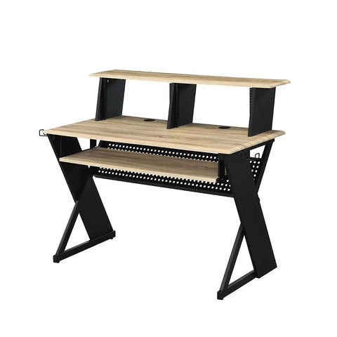 Annette Natural & Black Finish Music Desk Model OF00992 By ACME Furniture