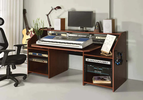 Annette Natural & Black Finish Music Desk Model OF00994 By ACME Furniture