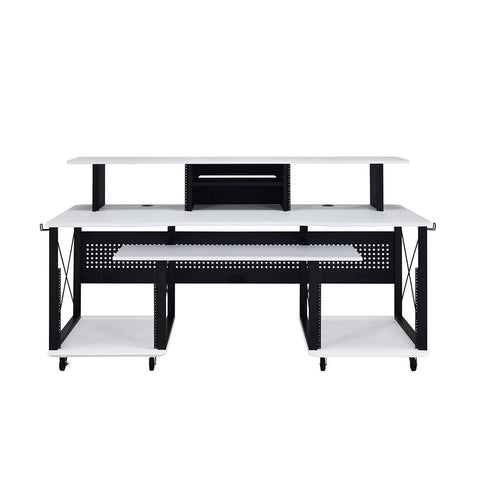 ACME Megara White & Black Finish Megara Music Desk Model OF00995