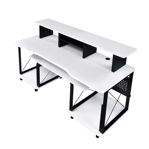 ACME Megara White & Black Finish Megara Music Desk Model OF00995