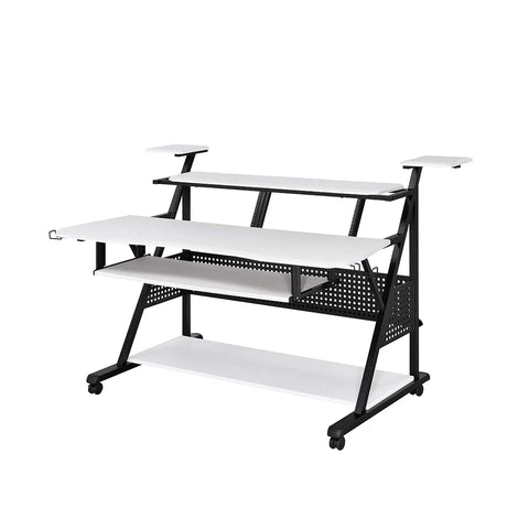 Willow White & Black Finish Music Desk Model OF00996 By ACME Furniture