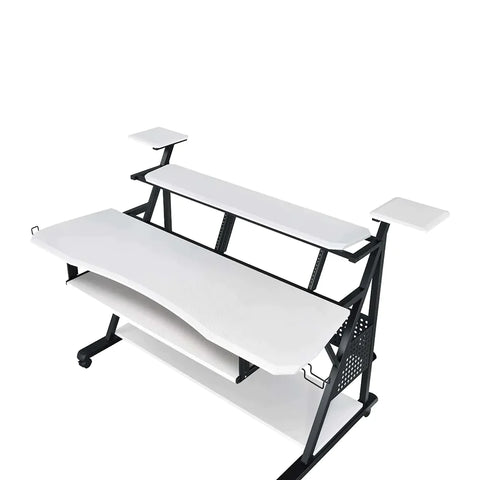 Willow White & Black Finish Music Desk Model OF00996 By ACME Furniture