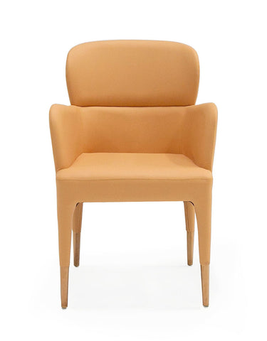 Modrest Ogden Modern Peach & Rosegold Dining Armchair Model VGCS-ACH-17193