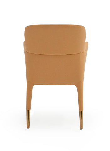 Modrest Ogden Modern Peach & Rosegold Dining Armchair Model VGCS-ACH-17193