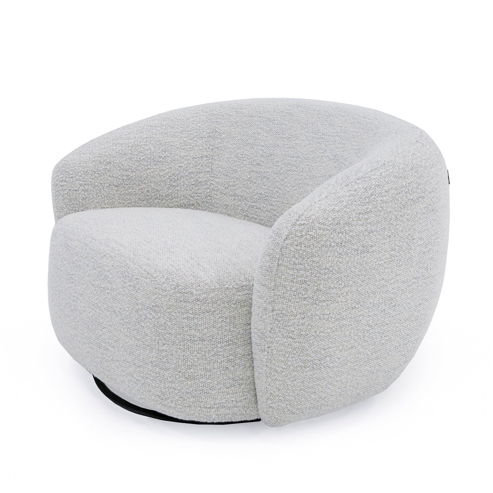 Modrest Omaha Modern Swivel Off White Fabric Chair Model VGKK-KF2823-BEI-CH