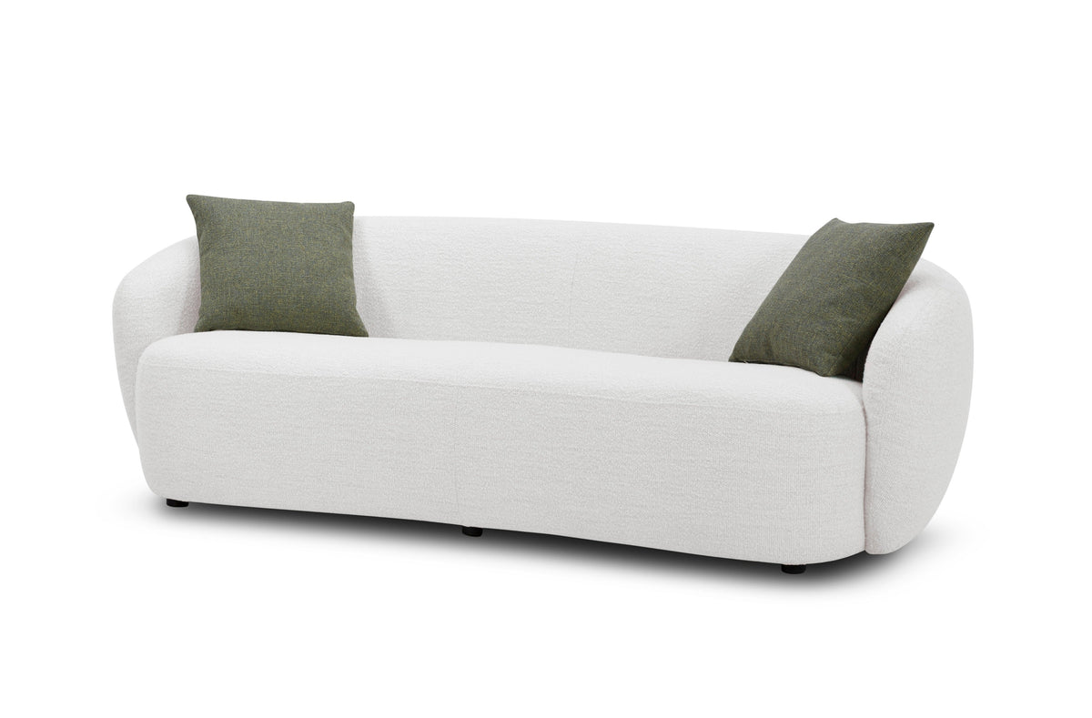 Modrest Omaha Modern Off White Fabric Sofa