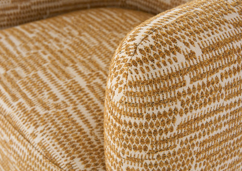 Divani Casa Optima Mid Century Modern Orange Fabric Accent Chair Model VGHM-ST29202-ORG