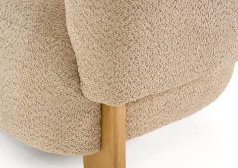 Divani Casa Optima Mid Century Modern Taupe Fabric Accent Chair Model VGHM-ST292-BGE