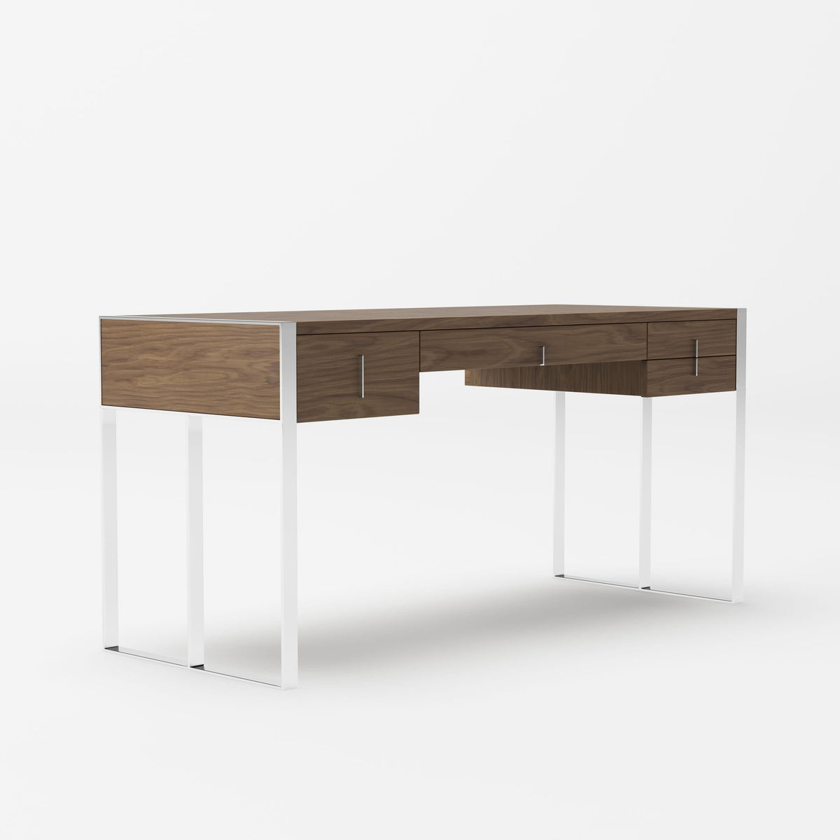 Modrest Orcutt Modern Walnut & Stainless Steel Desk Model VGBBMQ2003-DESK