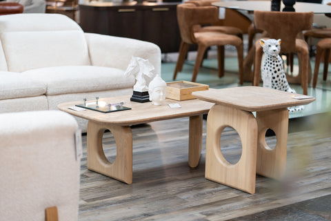 Nova Domus Osaka Modern Faux Marble & Natural Ash Coffee Table Model VGCS-CT-22116