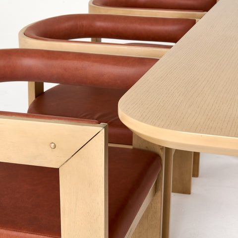 Nova Domus Oshana Modern White Oak Dining Table Model VGMA-MIT-5351-DT