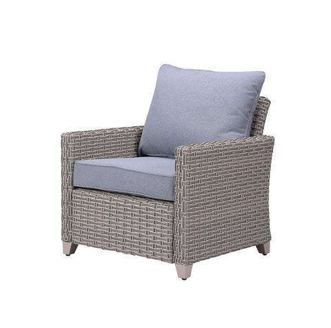 Greeley Gray Fabric & Gray Finish Patio Set Model OT01090 By ACME Furniture