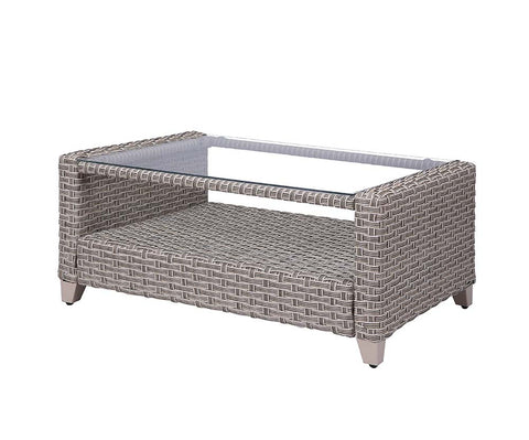 Greeley Gray Fabric & Gray Finish Patio Set Model OT01090 By ACME Furniture