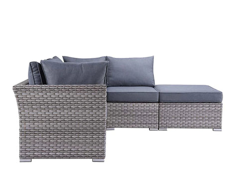Laurance Gray Fabric & Gray Finish Patio Set Model OT01092 By ACME Furniture