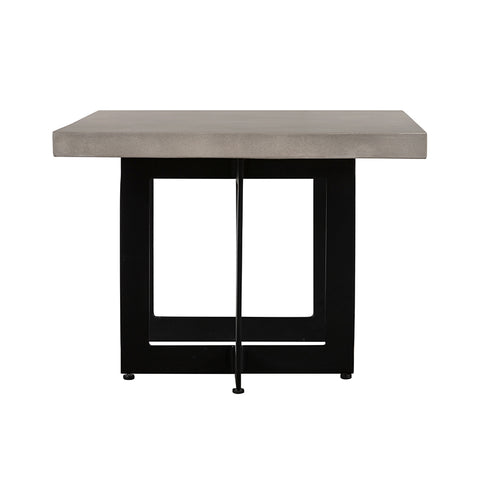 Modrest Sharon Modern Concrete & Black Metal Dining Table Model VGLBOWEN-DT200-01