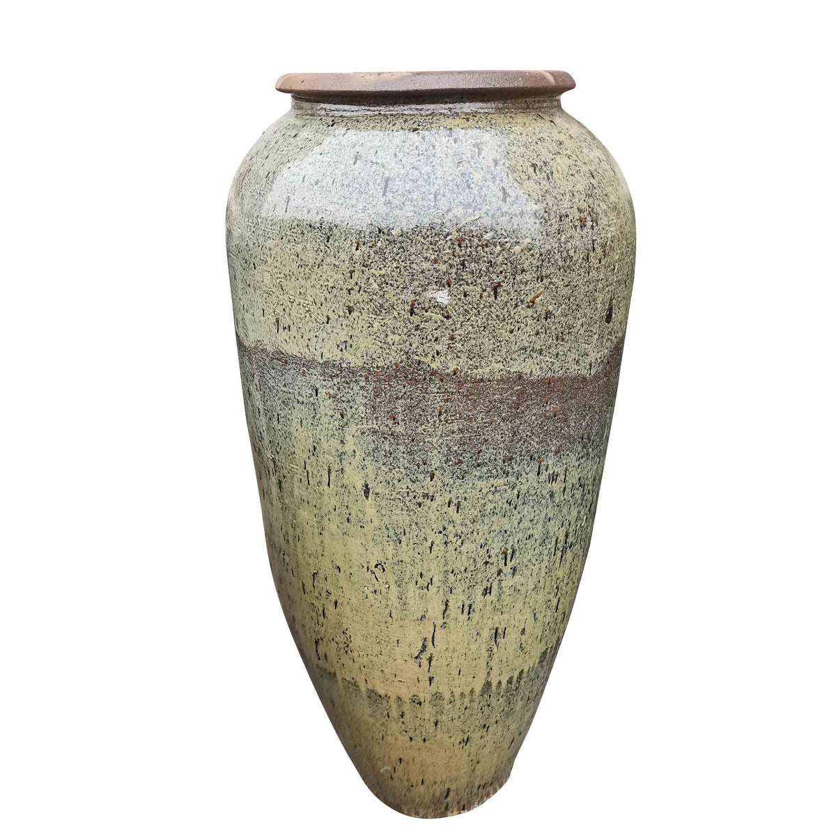 Large Aqua Green Glazed Handmade Pot