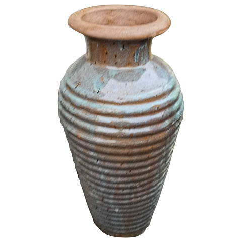 Large Light Green Glazed Handmade Pot
