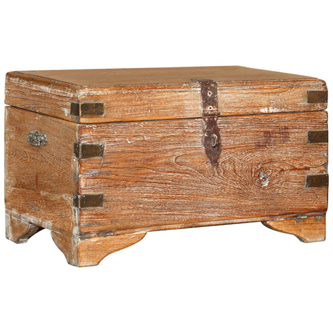 Antique Natural Waxed Finish Cash Box