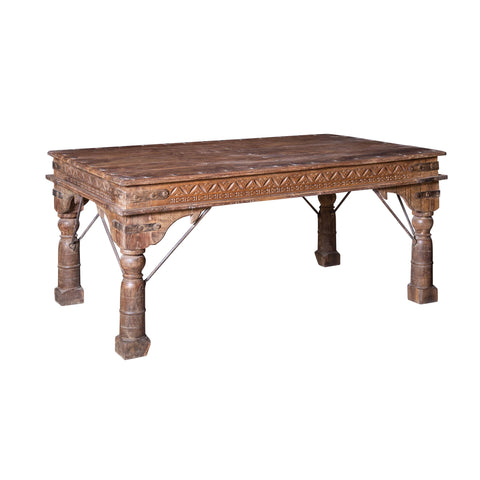 Dining Antique Finish with Mansion Wax and Lacquer Polish Table