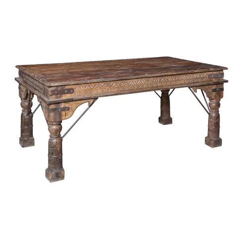 Dining Antique Finish with Mansion Wax and Lacquer Polish Table