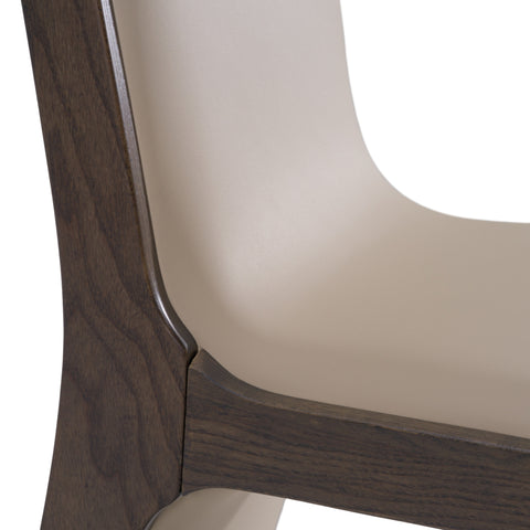 Modrest Pacer Modern Beige & Grey Ash Dining Chair (Set Of 2) Model VGCS-CH-13107-BGEGRY