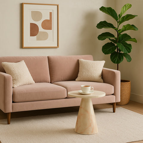 Modrest Pampa Modern Faux Marble End Table  Model VGGM-ET-1751