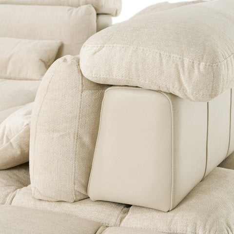 David Ferrari Panorama Italian Modern Beige Fabric Modular Sectional Sofa Model VGFT-PANORAMA-BGE