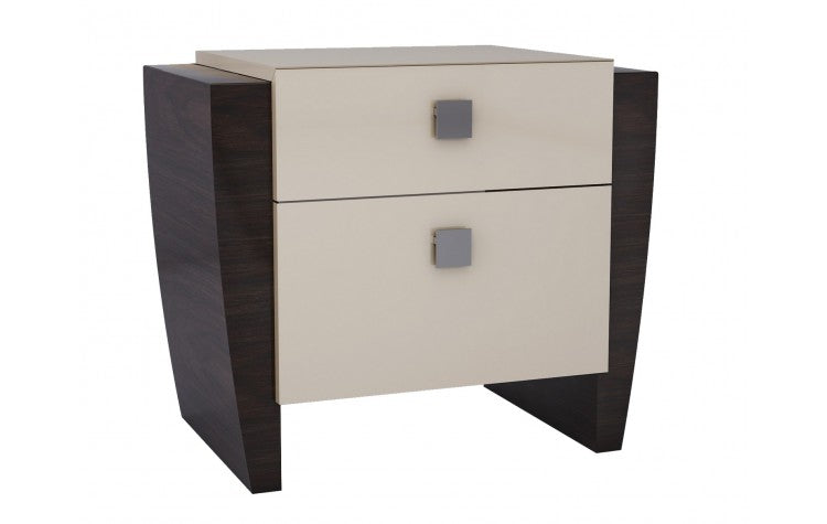 Paris High Gloss Beige NightstandModel:  PARIS-NS-BEIGE