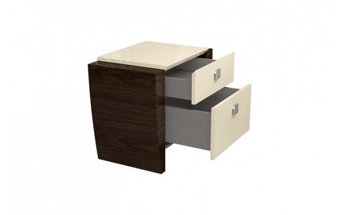 Paris High Gloss Beige NightstandModel:  PARIS-NS-BEIGE