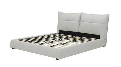 Modrest Patrick Eastern King Modern White Leather Bed Model VGKKB-75X-BED-EK