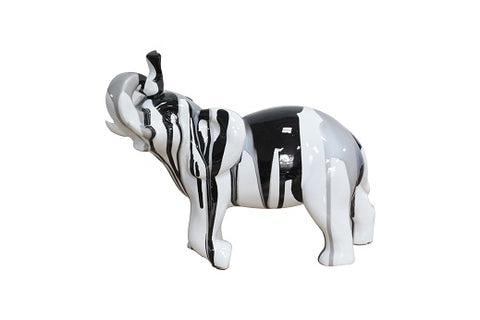 Modrest White Multi Colored Elephant Sculpture Model VGTH-PC-0177