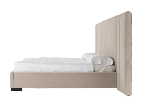 Modrest Penelope Modern Grey Velvet Bed Model VGVCBD2312