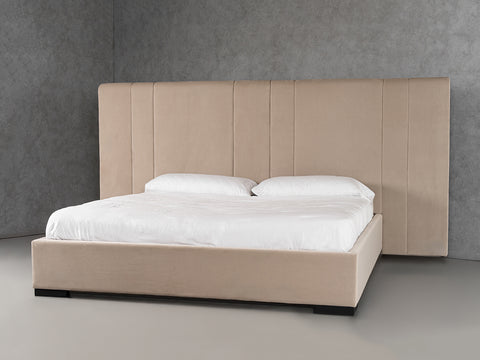 Modrest Penelope Modern Grey Velvet Bed Model VGVCBD2312