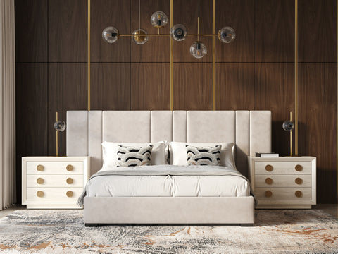 Modrest Penelope Modern Grey Velvet Bed Model VGVCBD2312
