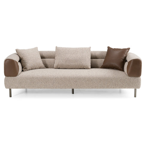 Divani Casa Plume Modern Brown Fabric Sofa Model VGOD-ZW-24014-NH30173-5