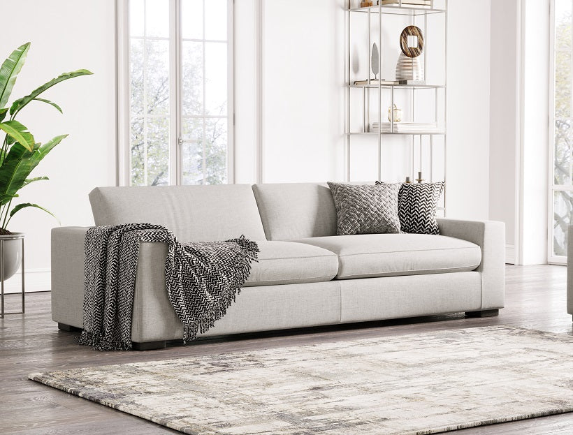 Divani Casa Poppy Modern White Fabric Sofa Model VGKK-KF1031-WHT-S