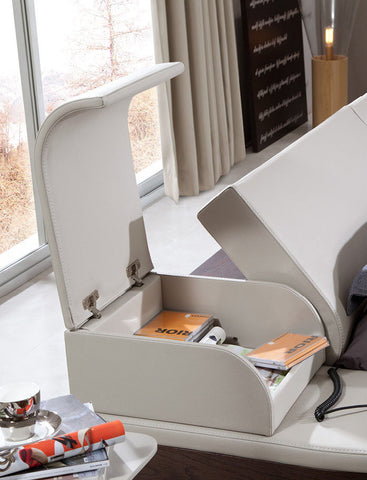 Portofino Adjustable Leatherette Bed With Built In Nightstands Model VGWCPORTOFINO-1