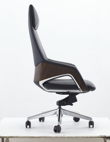 Modrest Prost Modern Black High Back Executive Office Chair Model VGFU-FK005-A-BLK-OFF-CH