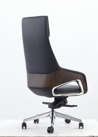Modrest Prost Modern Black High Back Executive Office Chair Model VGFU-FK005-A-BLK-OFF-CH